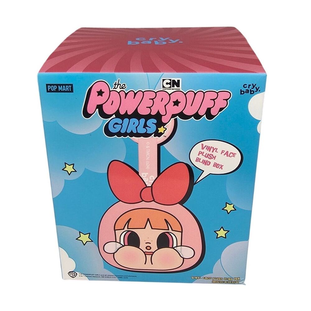 POP MART CRYBABY x POWERPUFF GIRLS VINYL FACE PLUSH BLIND BOX – SEALED PACK - OB